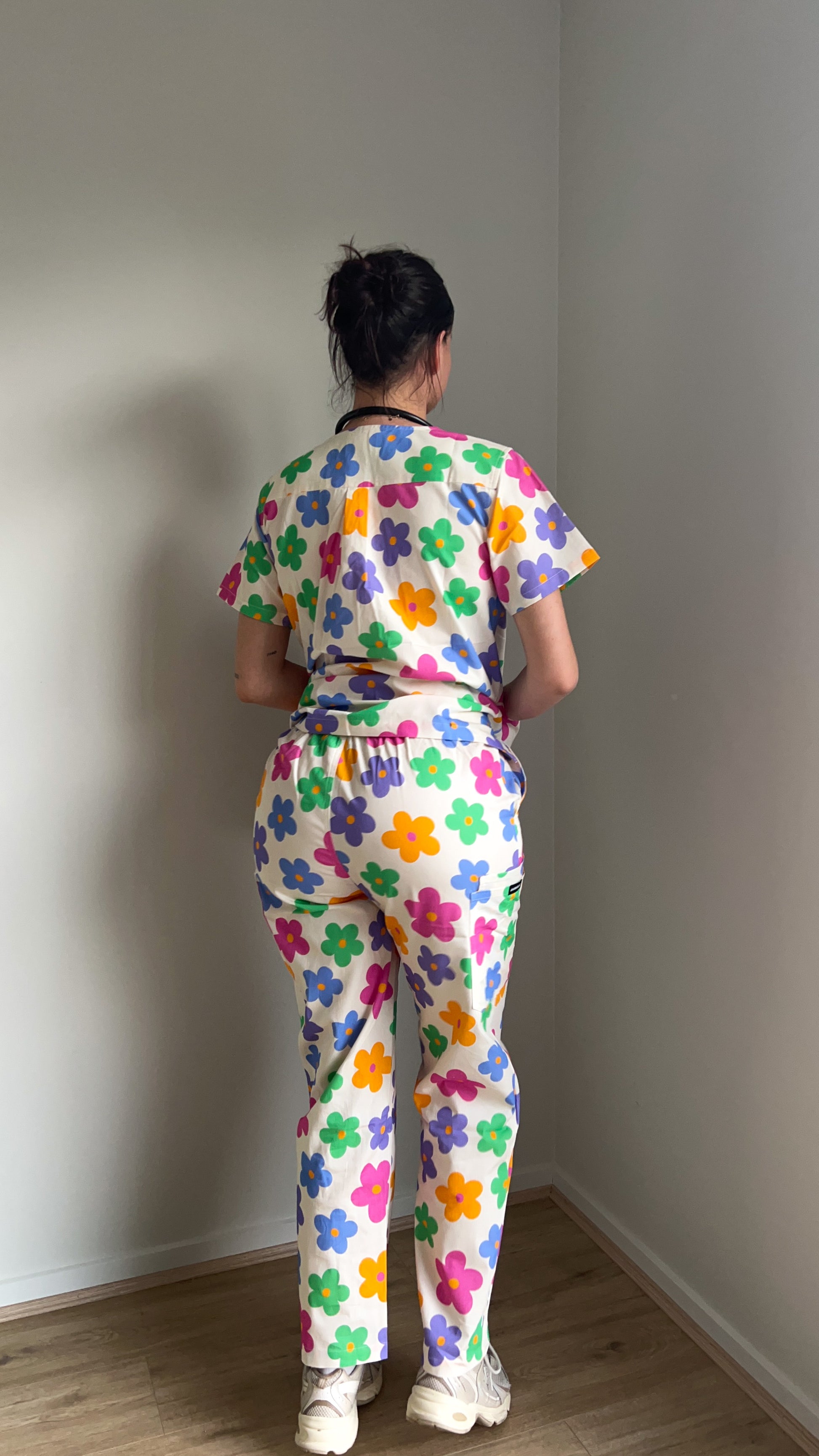 Fun & Colourful Scrubs for healthcare workers. 100% Cotton.